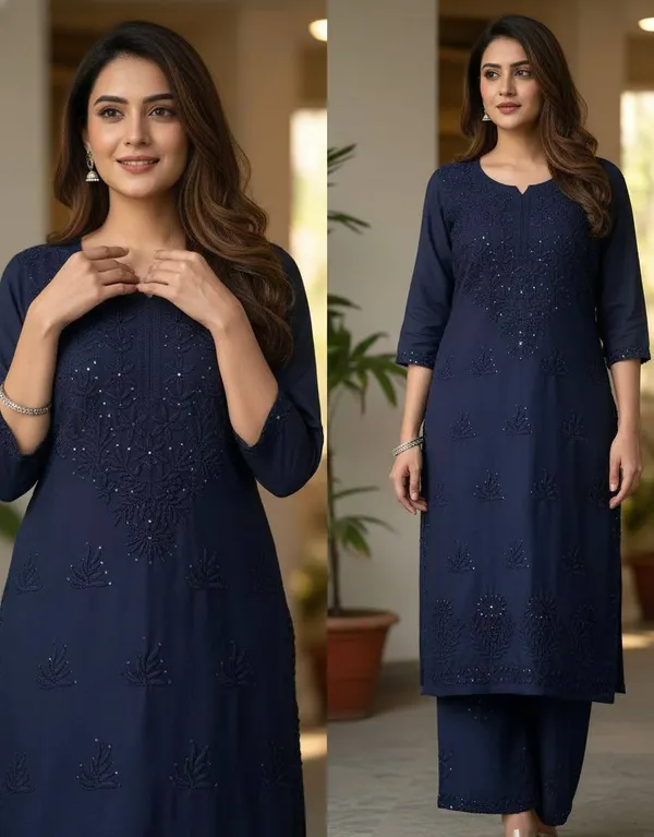 Midnight_Bloom_Rayon_Embroidered_Kurti_Plazzo_Set