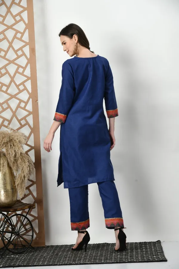 Woman_Cotton_Blue_kurti-pant
