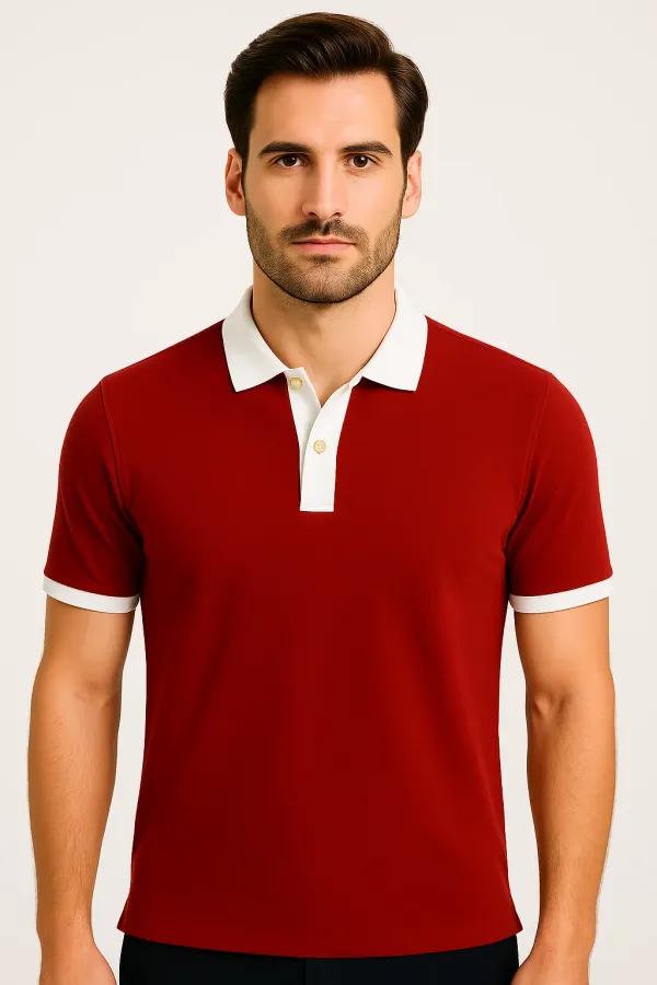 Rust_Cotton_Short_Sleeve_Polo_T_Shirt_|_For_Men