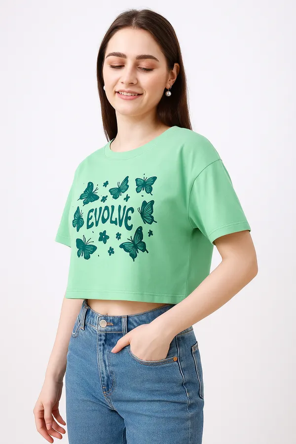 Mint_Green_Cotton_Printed_Crew_Neck_Crop_T_Shirt_|_For_Women