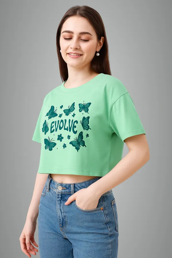 Mint_Green_Cotton_Printed_Crew_Neck_Crop_T_Shirt_|_For_Women