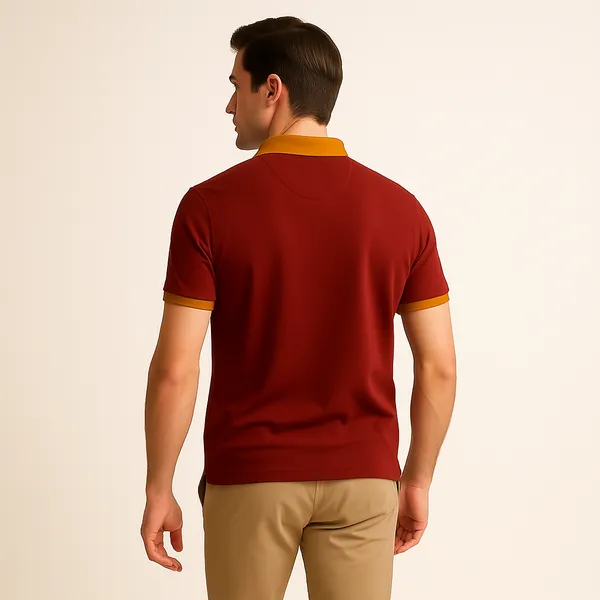 Rust_Cotton_Short_Sleeve_Polo_T_Shirt_|_For_Men