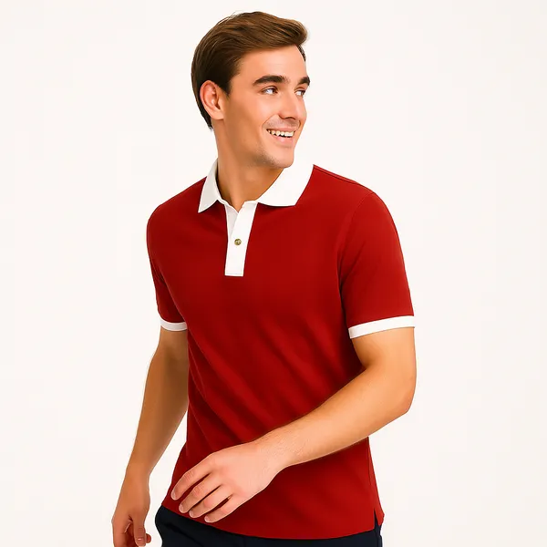 Rust_Cotton_Short_Sleeve_Polo_T_Shirt_|_For_Men