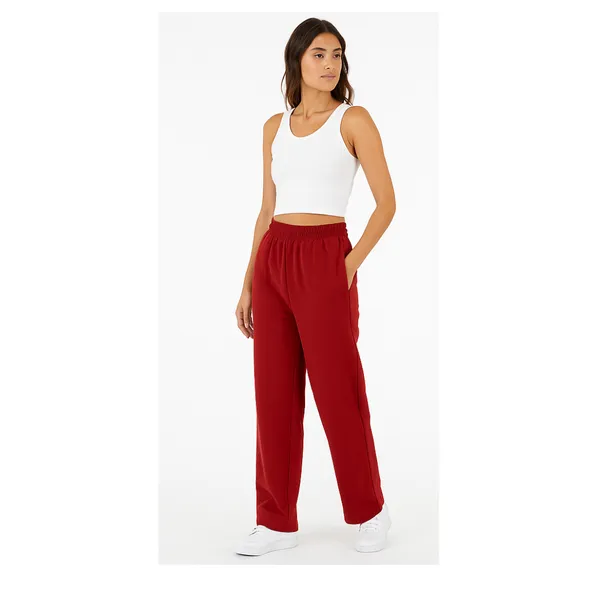 Rust_Cotton_Mid_Rise_Relaxed_Fit_Joggers_|_For_Women