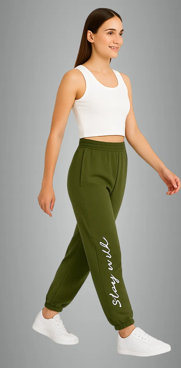Forest_Green_Cotton_Mid_Rise_Relaxed_Fit_Joggers_|_For_Women