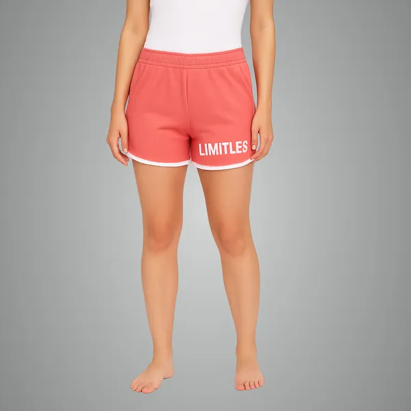 Dusty_Pink_Cotton_Mid_Rise_Loop_Knit_Shorts_|_For_Women