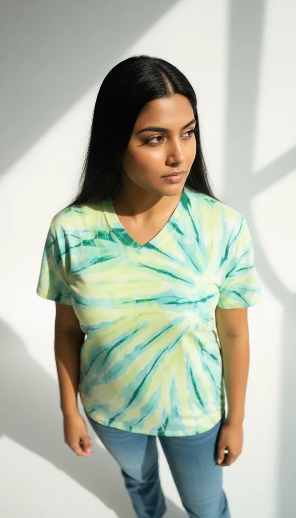 White_Cotton_V_Neck_Tee_For_Women