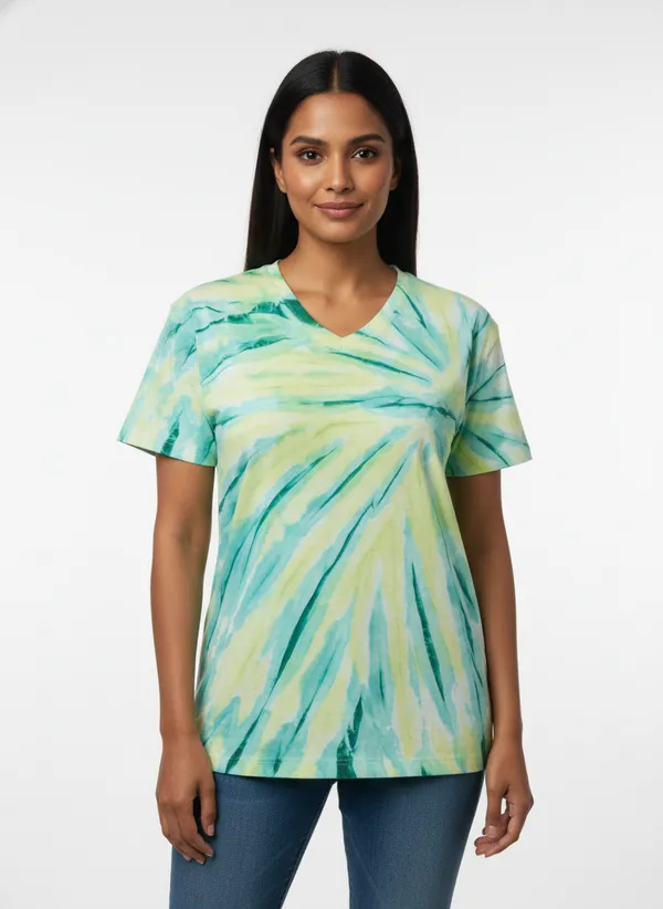 White_Cotton_V_Neck_Tee_For_Women