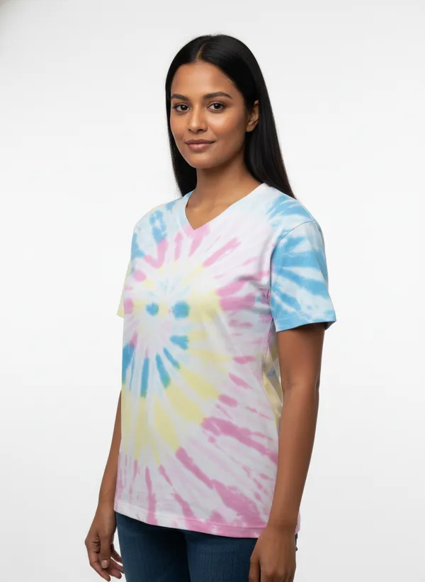 White_Cotton_V_Neck_Tee_For_Women