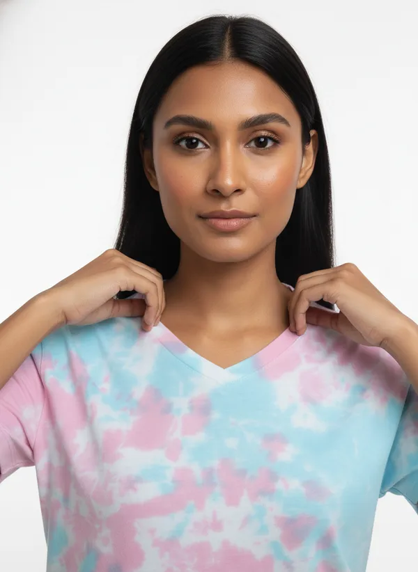 White_Cotton_V_Neck_Tee_For_Women