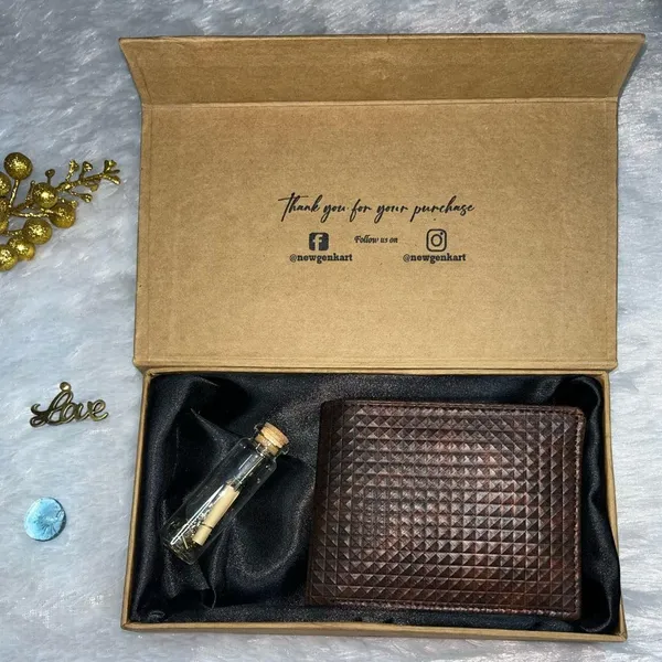 Valentine_Special_Men's_Brick_Pattern_Leather_Wallet_|_Slim_&_Stylish_|_Holds_Cards_&_Cash_|_Ideal_for_Gifting_with_Complimentary_Chocolate