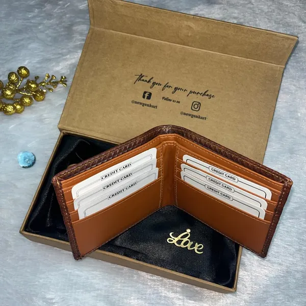 Valentine_Special_Men's_Brick_Pattern_Leather_Wallet_|_Slim_&_Stylish_|_Holds_Cards_&_Cash_|_Ideal_for_Gifting_with_Complimentary_Chocolate