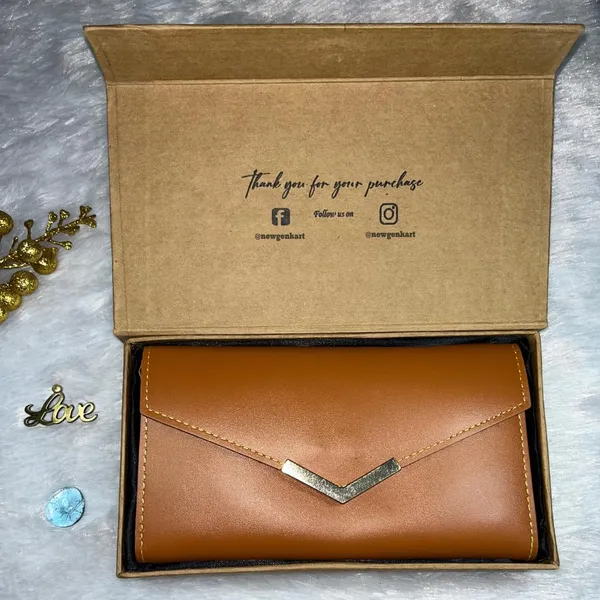 Valentine_Special_Women's_3-Fold_Clutch_Wallet_|_Faux_Leather_Slim_&_Elegant_|_Ideal_for_Gifting_with_Complimentary_Chocolate