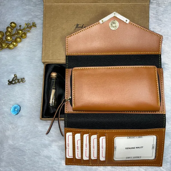 Valentine_Special_Women's_3-Fold_Clutch_Wallet_|_Faux_Leather_Slim_&_Elegant_|_Ideal_for_Gifting_with_Complimentary_Chocolate