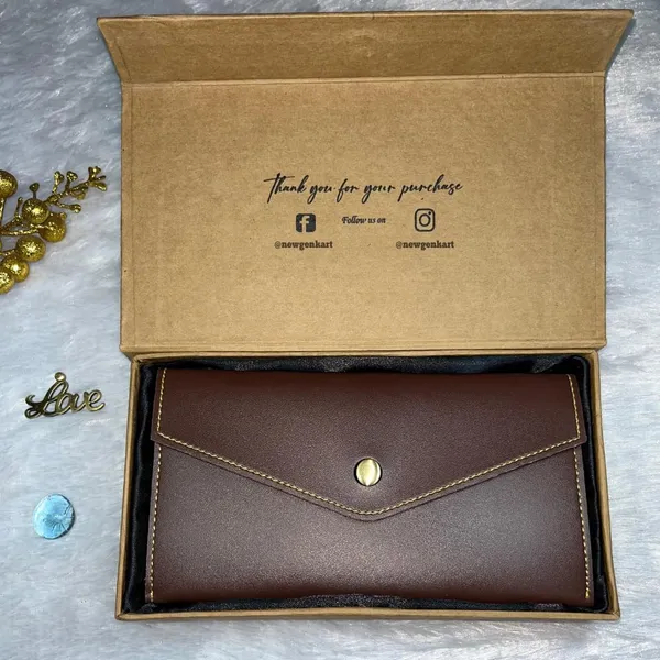Valentine_Special_Minimal_Women's_Clutch_Wallet_|_Faux_Leather_|_Slim_&_Lightweight_|_Holds_Cards_&_Cash_|_Ideal_for_Gifting_with_Complimentary_Chocolate