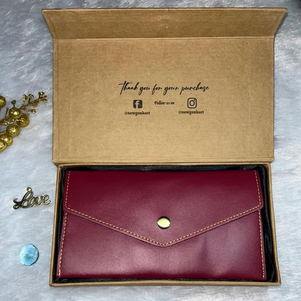 Valentine_Special_Minimal_Women's_Clutch_Wallet_|_Faux_Leather_|_Slim_&_Lightweight_|_Holds_Cards_&_Cash_|_Ideal_for_Gifting_with_Complimentary_Chocolate
