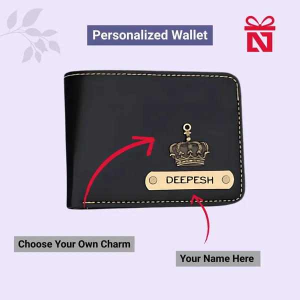 Black_Personalized_Leather_Wallet_For_Men_And_Stylish_Sling_Bag_For_Women_Personalized_Gift_Set