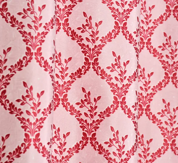 Maroon_Polyester_Eyelet__Designer_Print_curtains_Pack_of_2