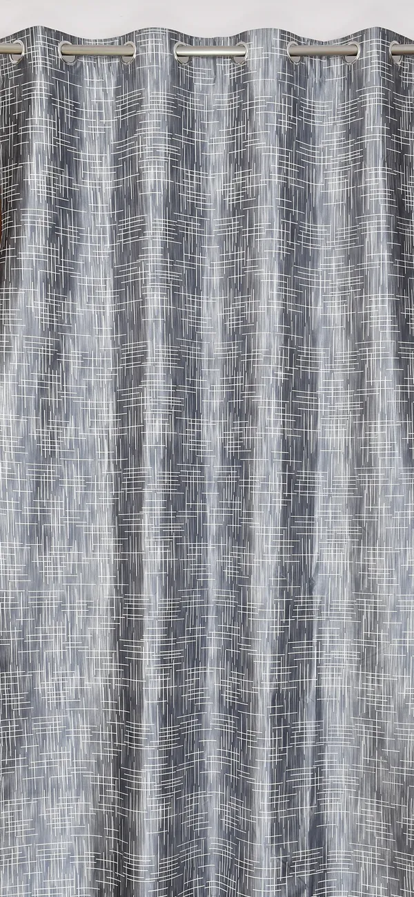 Grey_Polyester_Eyelet__Designer_Print_curtains_Pack_of_2