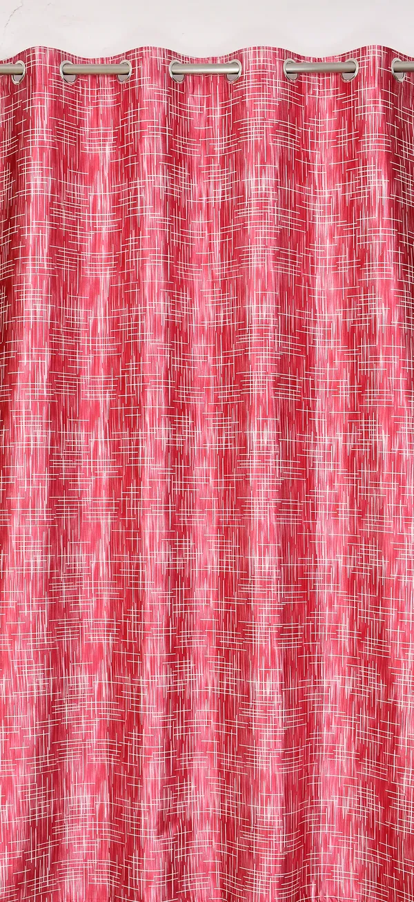 Maroon_Polyester_Eyelet__Designer_Print_curtains_Pack_of_2