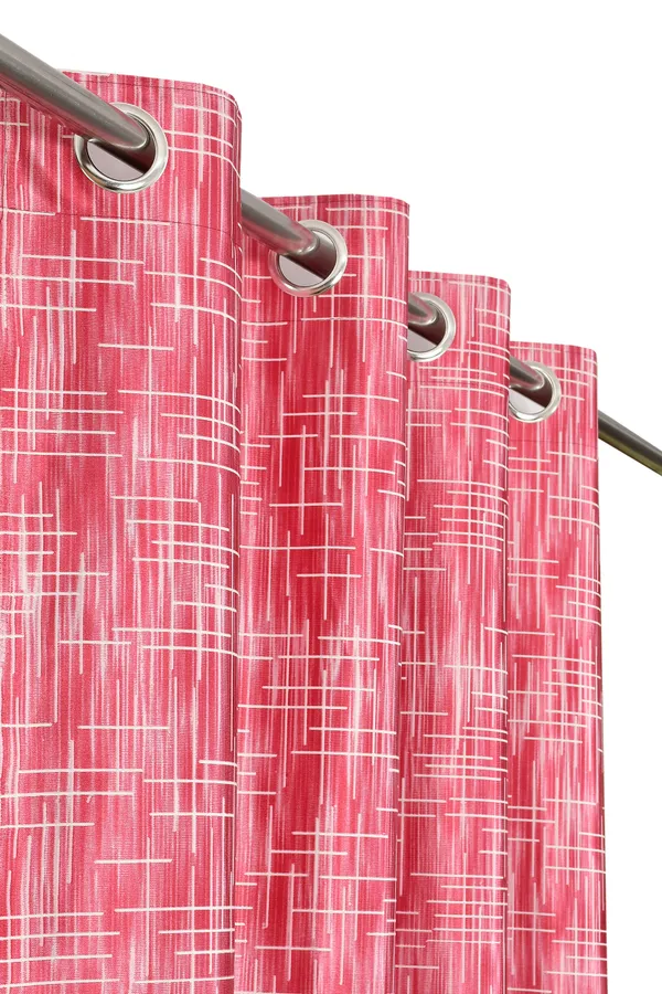Maroon_Polyester_Eyelet__Designer_Print_curtains_Pack_of_2