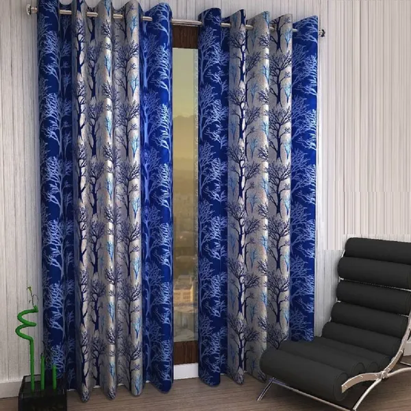 Blue_Polyester_Eyelet__Designer_Print_curtains_Pack_of_2