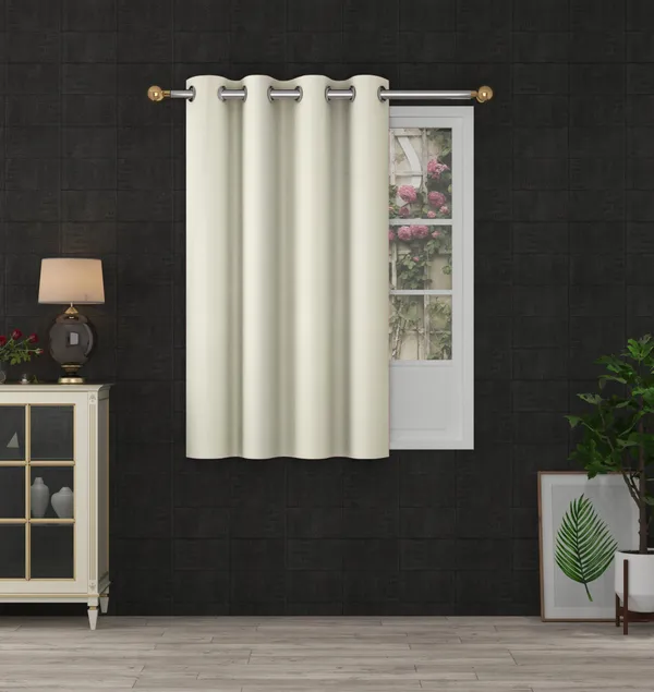 Cream_Polyester_Eyelet__Solid_Blackout_curtains_Pack_of_2