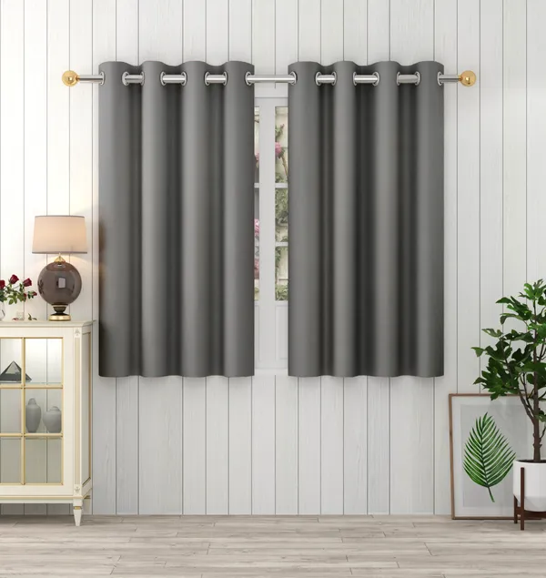 Grey_Polyester_Eyelet__Solid_Blackout_curtains_Pack_of_2
