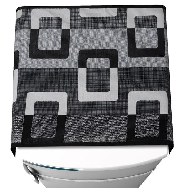 Black_Fridge_Cover_|_Fridge_Combo_Set_of_1_Fridge_Top_Cover,_1_Handle_Covers_and_4_Fridge_Mats_|_Refrigerator_Cover_|_Box_Design