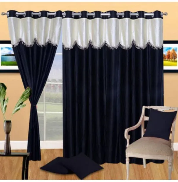 Black_Polyester_Eyelet_Solid_Plain_Frill_curtains_Pack_of_2