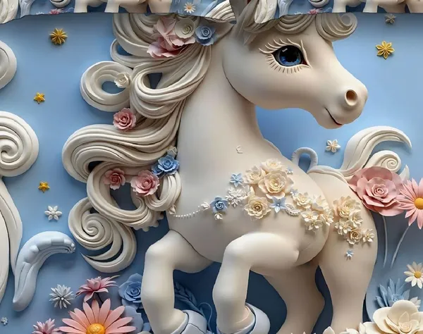 Blue_7D_Horse_Digital_Glace_Cotton__King_Size_Flat_Double_Bedsheet_(Size_Bedsheet_90x100_inch_with_2_Pillow_cover)