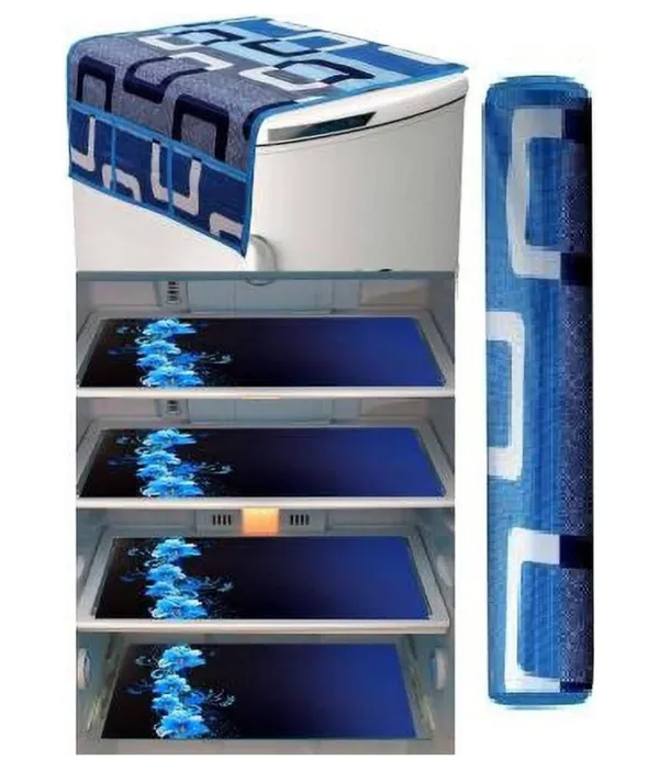 Blue_Fridge_Cover_|_Fridge_Combo_Set_of_1_Fridge_Top_Cover,_1_Handle_Covers_and_4_Fridge_Mats_|_Refrigerator_Cover_|_Box_Design