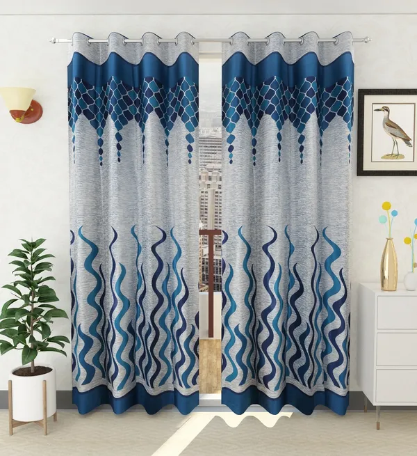 Blue_Printed_Polyester_Semi_Transparent_Door_Curtain_(Pack_Of_2)
