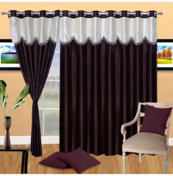 Brown_Polyester_Eyelet_Solid_Plain_Frill_curtains_Pack_of_2