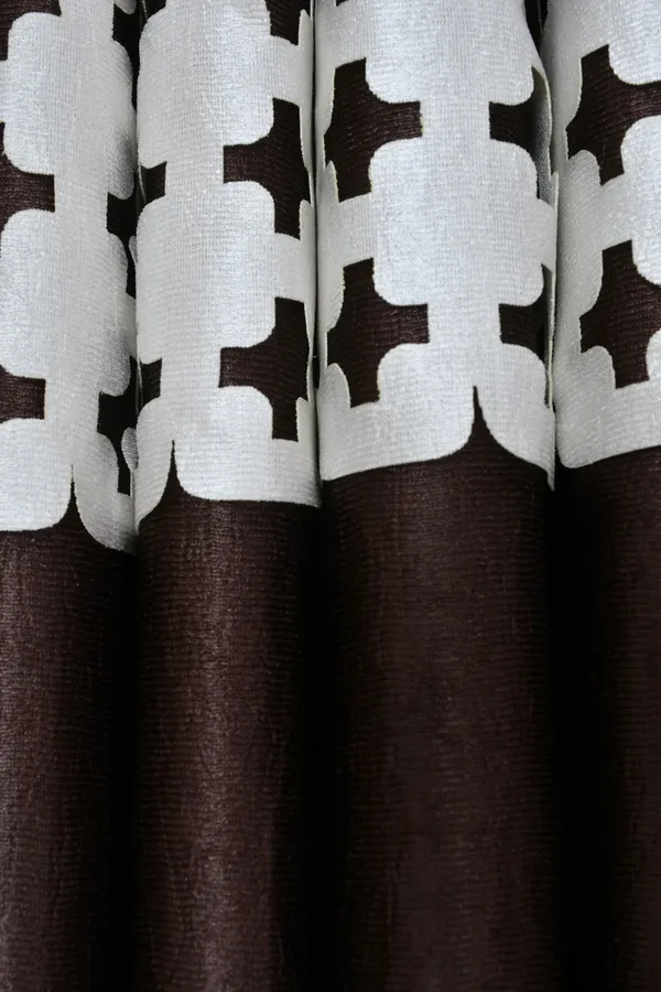 Brown_Polyester_Eyelet_Solid_Plain_Frill_curtains_Pack_of_2