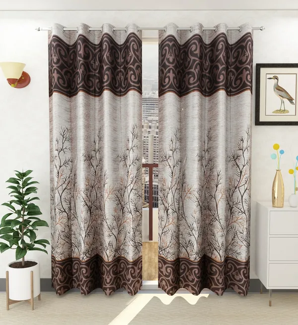 Brown_Printed_Polyester_Semi_Transparent__Door_Curtain_(Pack_Of_2)