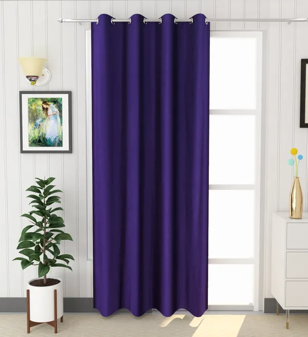 Purple_Polyester_Eyelet_Solid_Plain_curtains_Pack_of_2