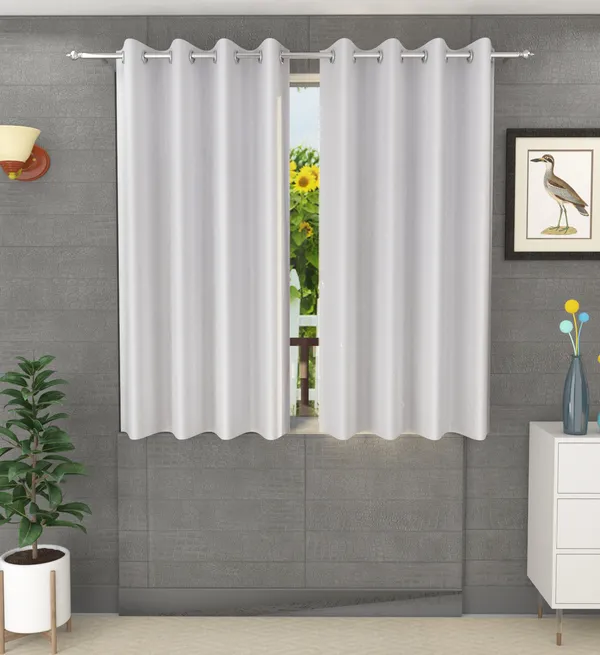 White_Polyester_Eyelet_Solid_Plain_curtains_Pack_of_2