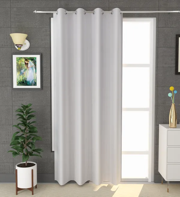 White_Polyester_Eyelet_Solid_Plain_curtains_Pack_of_2