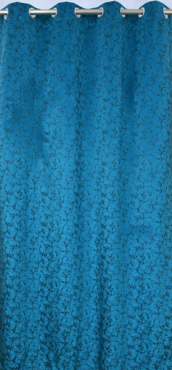 Aqua_Print_Velvet_Blackout_Curtains_Pack_Of_2