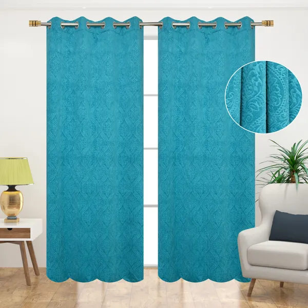 Aqua_Punch_Velvet_Blackout_Curtains_Pack_Of_2