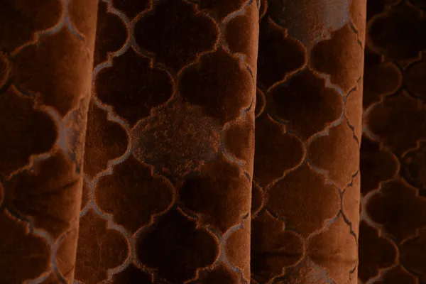 Eyelet_Brown_Punch_Velvet_Blackout_curtains_Pack_of_2