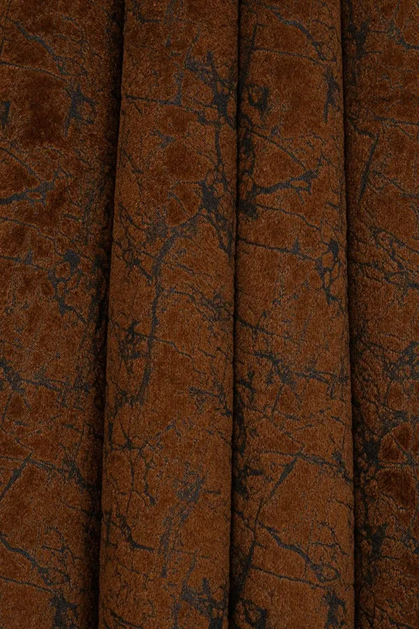 Brown_Print_Velvet_Blackout_Curtains_Pack_Of_2