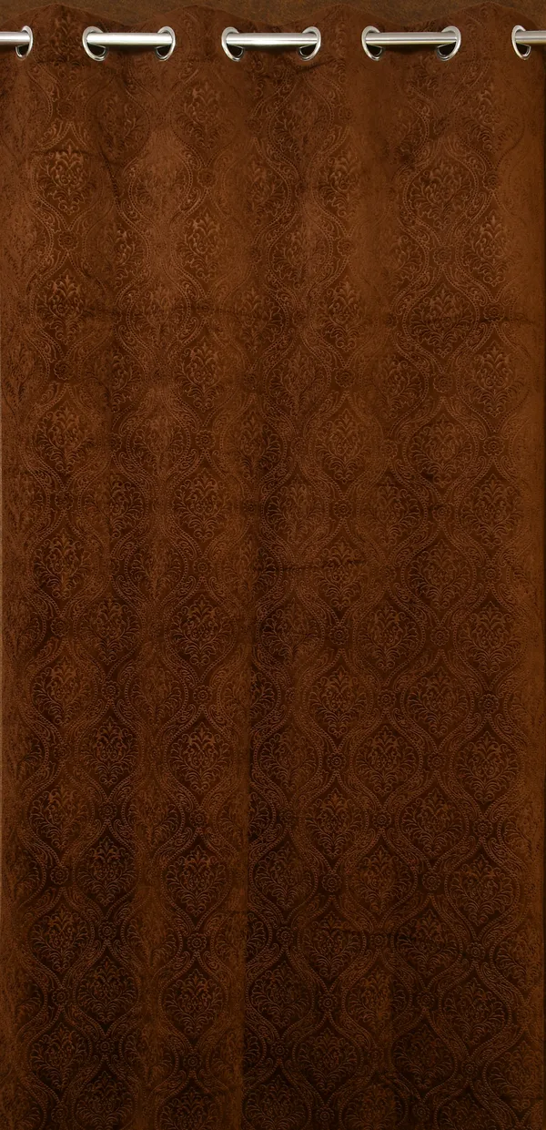 Eyelet_Brown__Punch_Velvet_Blackout_curtains_(4_x9_Feet)_Pack_of_2