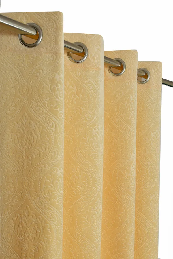 Cream_Punch_Velvet_Blackout_Curtains_Pack_Of_2