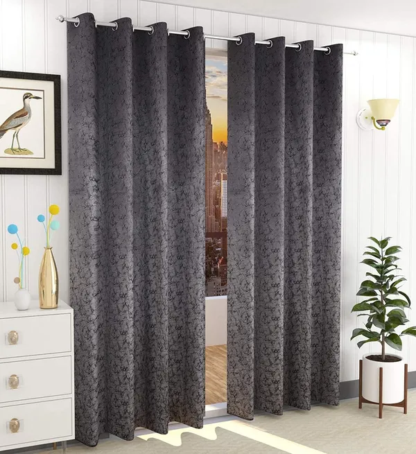 Grey_Print_Velvet_Blackout_Curtains_Pack_Of_2