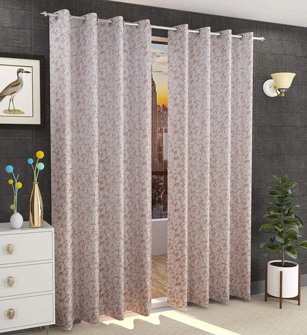 Rust_Print_Velvet_Blackout_Curtains_Pack_Of_2