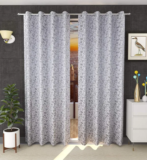 White_Print_Velvet_Blackout_Curtains_Pack_Of_2