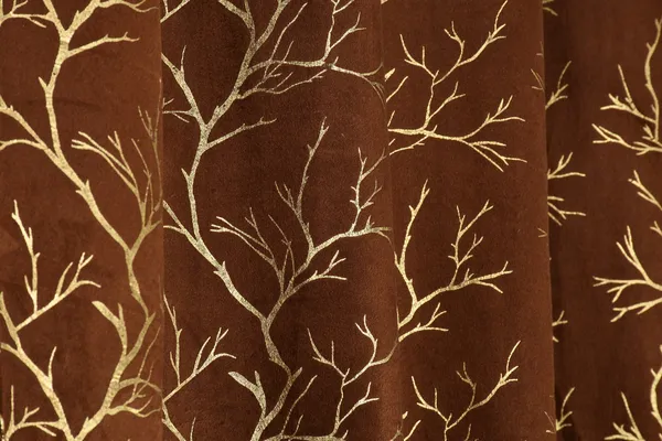 Brown_velvet_Premium_Shining_Foil_Chinaar_Print_Blackout_Curtains_for_Door