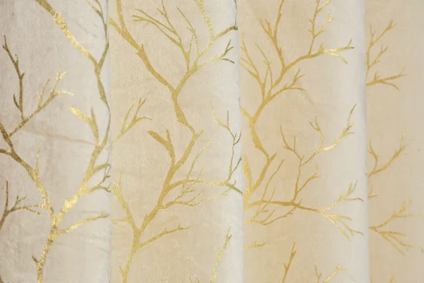 Cream_velvet_Premium_Shining_Foil_Chinaar_Print_Blackout_Curtains_for_Window